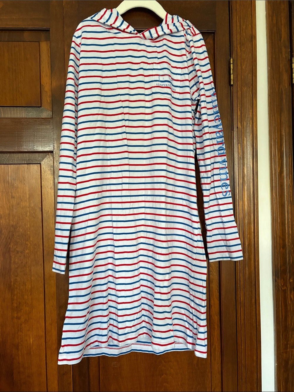Vineyard Vines Striped Cover-up Dress with Hood